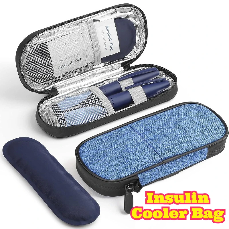 

Insulin Cooler Bag Reusable Ice Pack Cooling Gel Strip Long Lasting Cold Storage Keep Cool Portable Travel Daily Cooling Agent