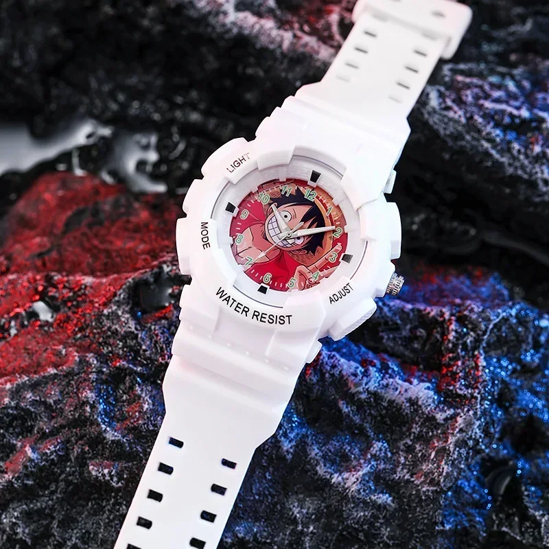 New Fashion Children Electronic Quartz Watch Anime Luffy Student Waterproof Wrist Watch Boy Girl Quartz Sports Watch Kids Gift