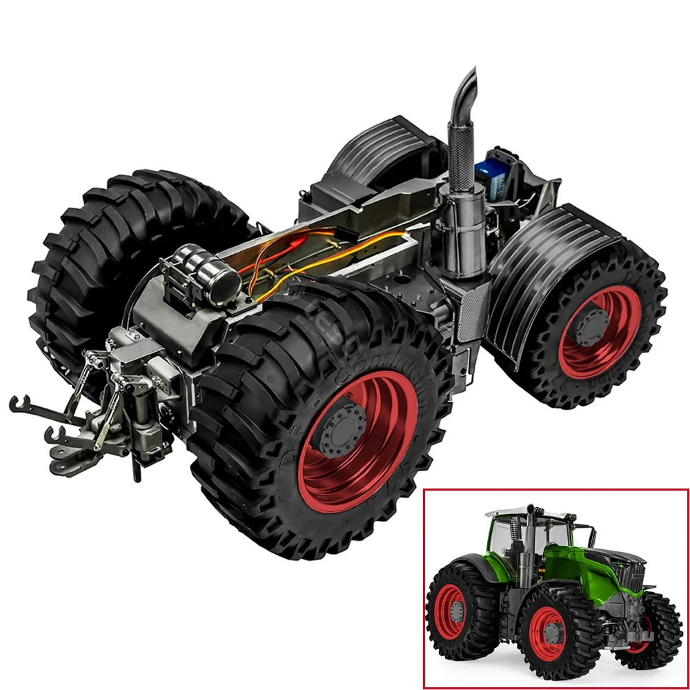 New 1/16 1050 RC Tractor DIY Chassis Model Kit/RTR4WD Tra RC Metal Assembly Chassis 4X4 Model with Differential Lock