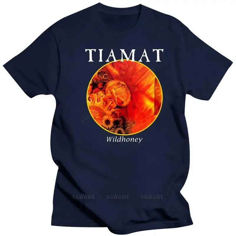 New fashion brand teeshirt Tiamat - Wildhoney album 1994 metal rock black metal t-shirt black male short sleeve black top