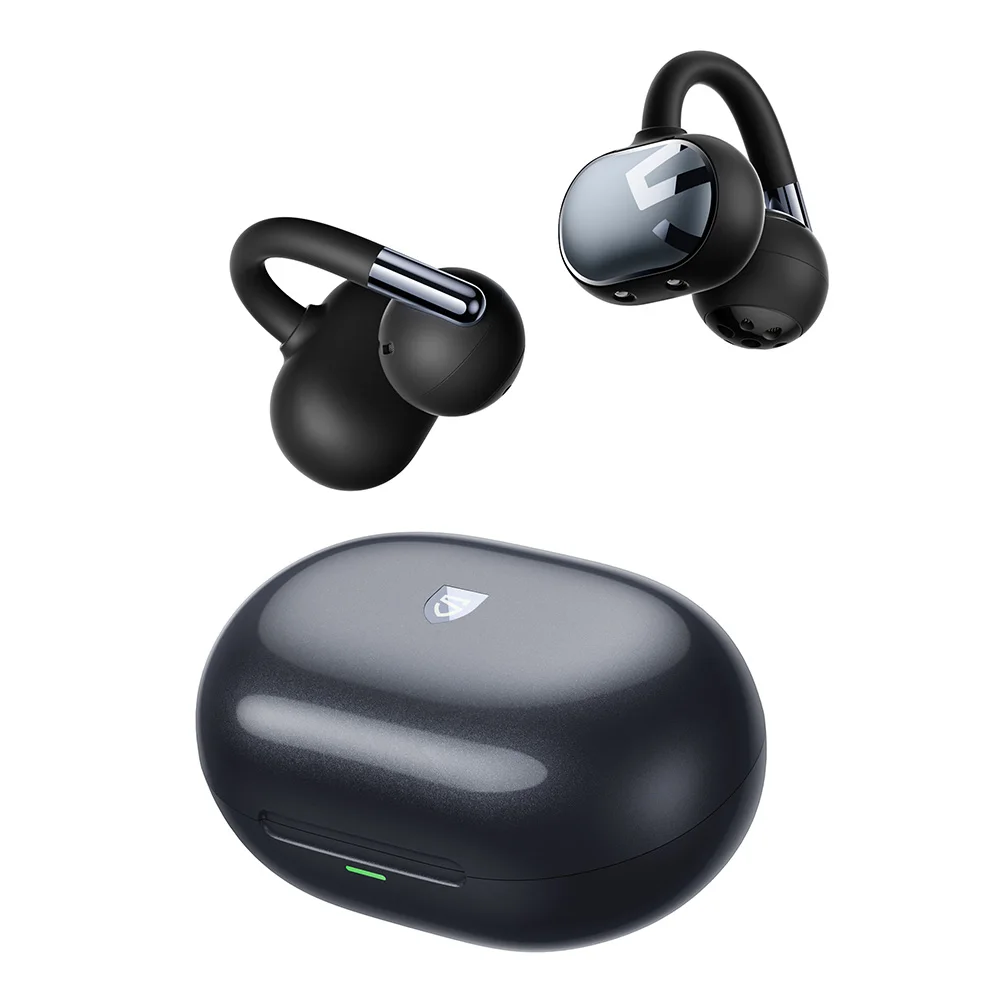 SoundPEATS Clip1 Open Ear draadloze hoofdtelefoon met Dolby Audio, Bluetooth 5.4, oordopjes met clip, sport oordopjes met Hi-Res LDAC, IPX5