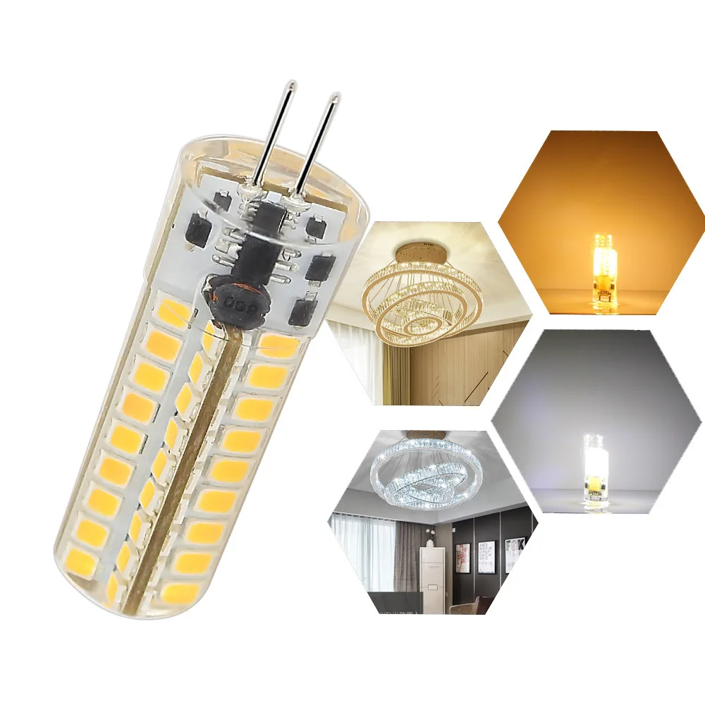 G4 GY6.35 Dimmable LED Corn Bulb 7W 12v SMD2835 72 LEDS 3000k 4000K 6000k Reading Lamp Crystal Chandelier 70w Halogen
