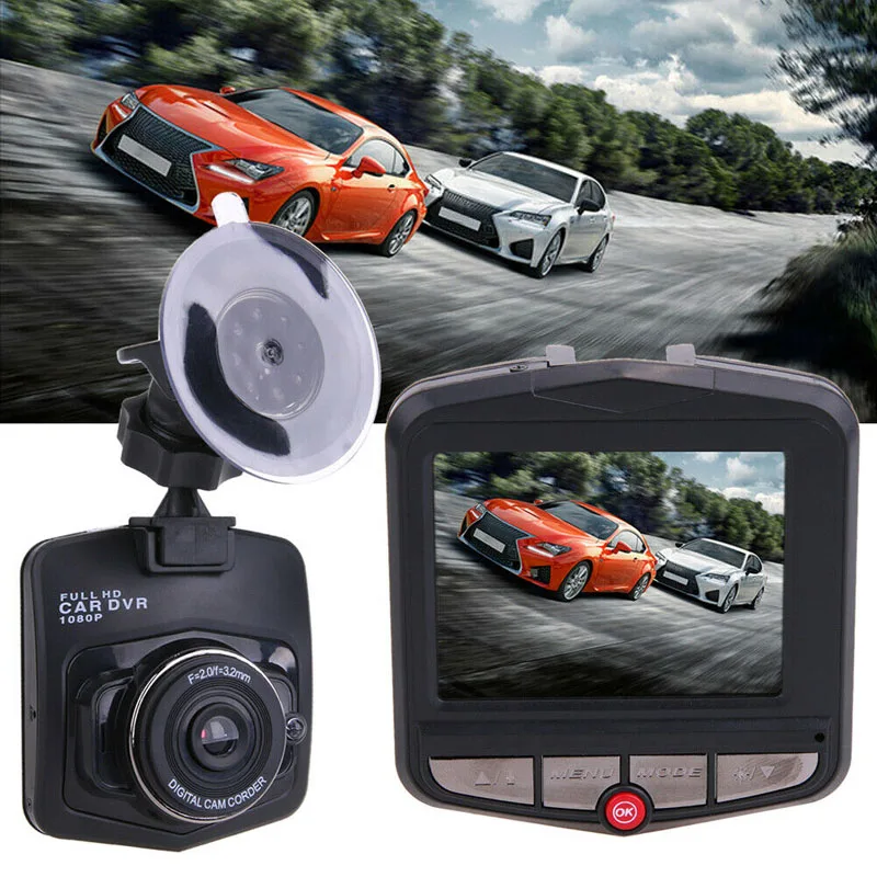 

2.4 Inch Car Dash Cam HD 1080P DVR Recorder Video Reverse Dashcam Night Vision Loop Recording Wide Angle Motion Detection Camera