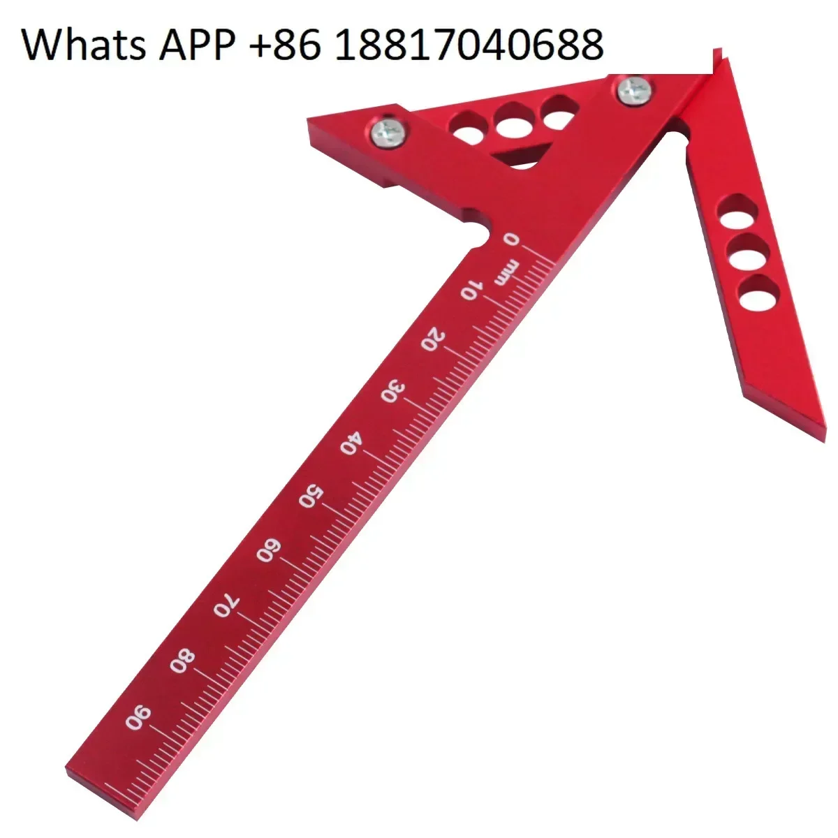 

Aluminum alloy center scribe, find the center , right angle scribe the center line 45 degree angle woodworking measuring ruler