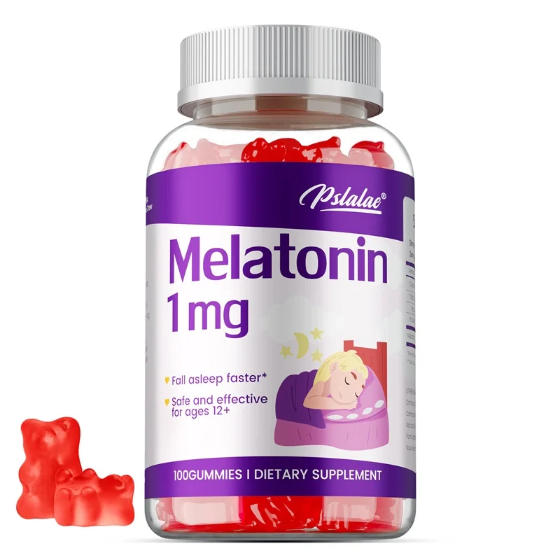 Melatonin Gummies 1mg - Helps To Relax Deeply and Help Sleep, Suitable for Children with Occasional Insomnia, Non-GMO