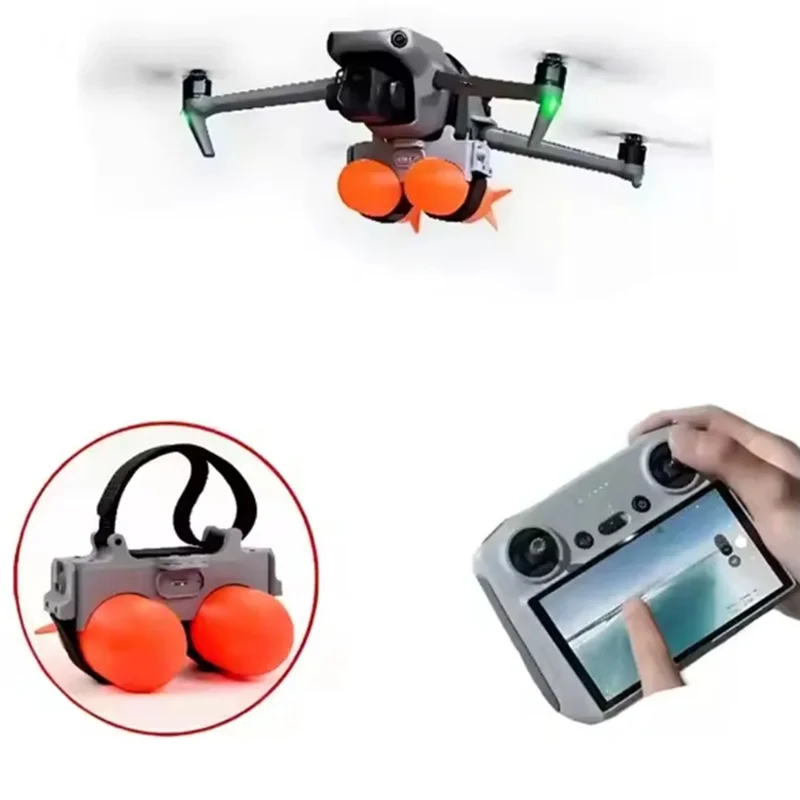 bnvn-drone-telecommande-avec-induction-lumineuse-livraison-de-sauvetage-a-distance-illimitee-liberateur-bidirectionnel-double-lanceur-pour-dji-mavic-2