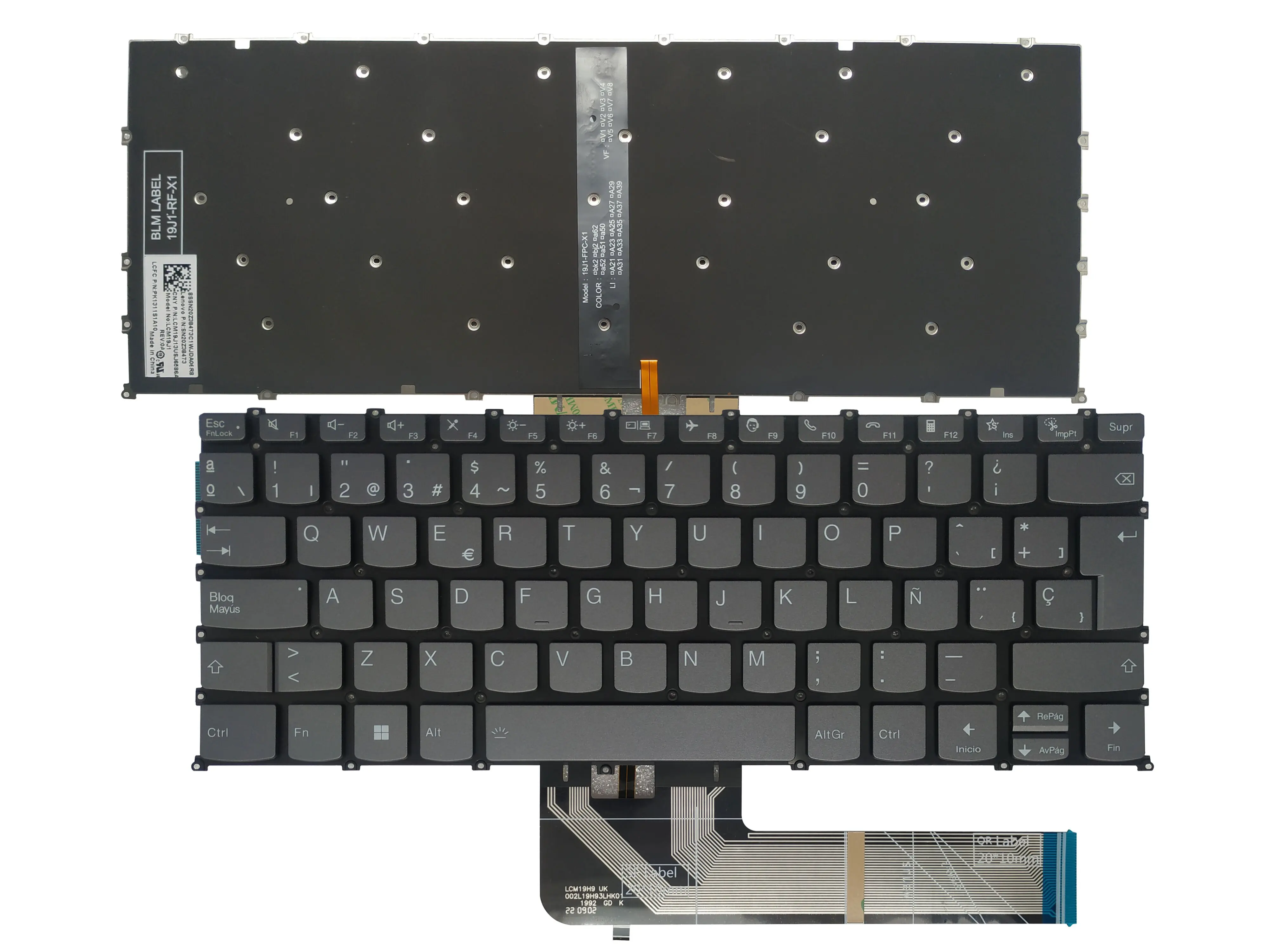 Nowa podświetlana hiszpańska klawiatura do Lenovo ThinkBook 14 G2 ITL 14 G2 ARE 14 G3 ACL 14 G3 ITL SP Black