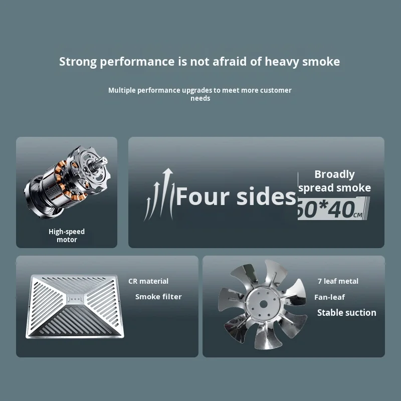 Large Household Kitchen Ventilation Fan Gas House Renting Range Hood Simple Smoke Exhaust Machine Household Large Suction