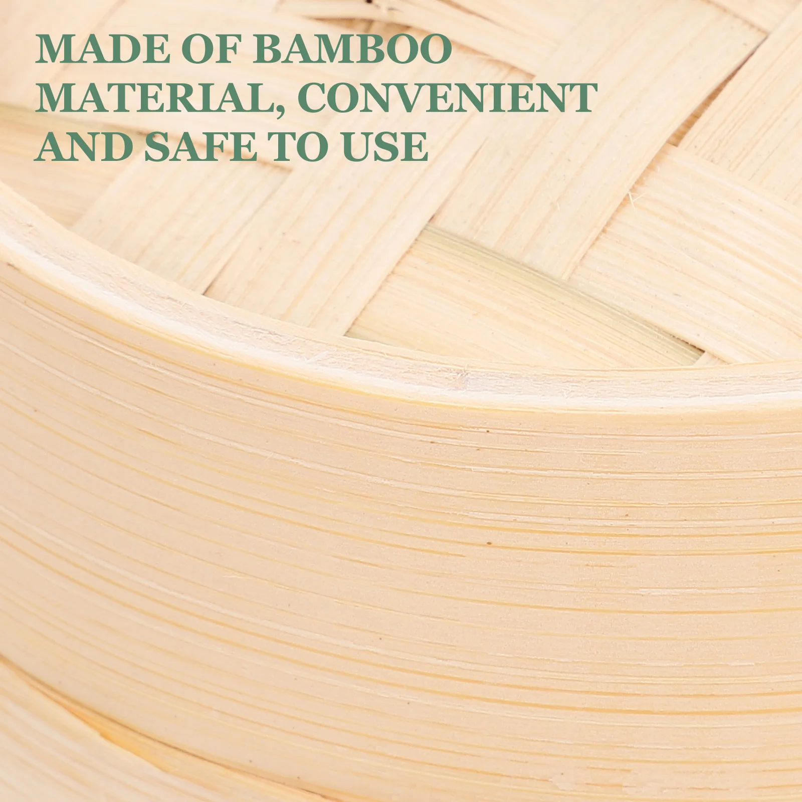

1Set Bamboo Steamer Handmade Kitchen Food Steamer Lid Multi-Functional Healthy Cooking Tool Vegetable Fish Meat