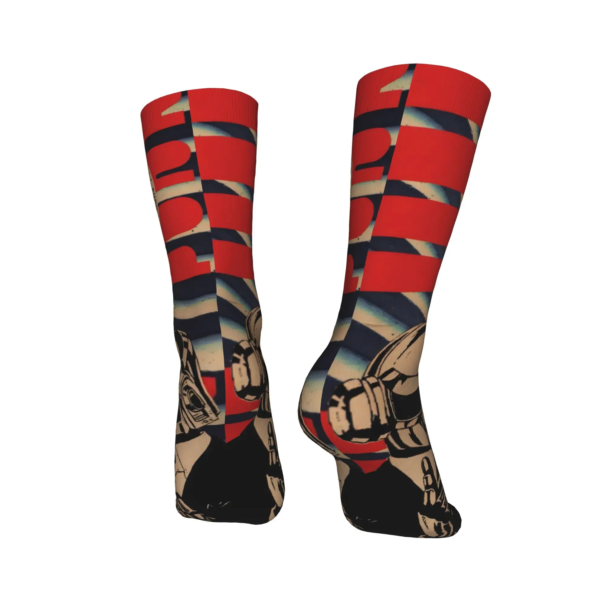 Daft Punk Electronic Band Stockings  Graphic Funny Socks Winter Non Slip Socks Unisex Men Running Sports Soft Socks