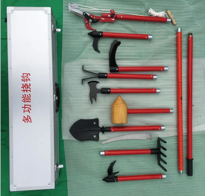 Multifunctional Manual Hardware Hook Shovel Hammer Saw Rescue Tools Set