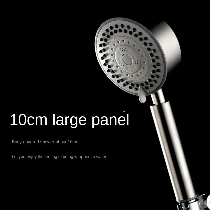 Multi functional stainless steel pressurized showerhead set showerhead for household water heaters, bathrooms, and showerheads