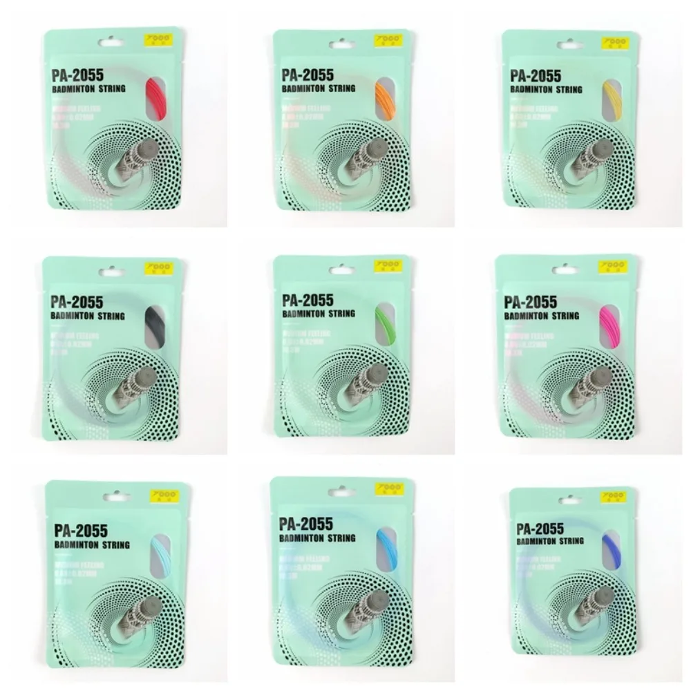 

Струна для бадминтона из синтетического волокна, высокоэластичная профессиональная красочная ракетка, 0,68 мм, высокая гибкость