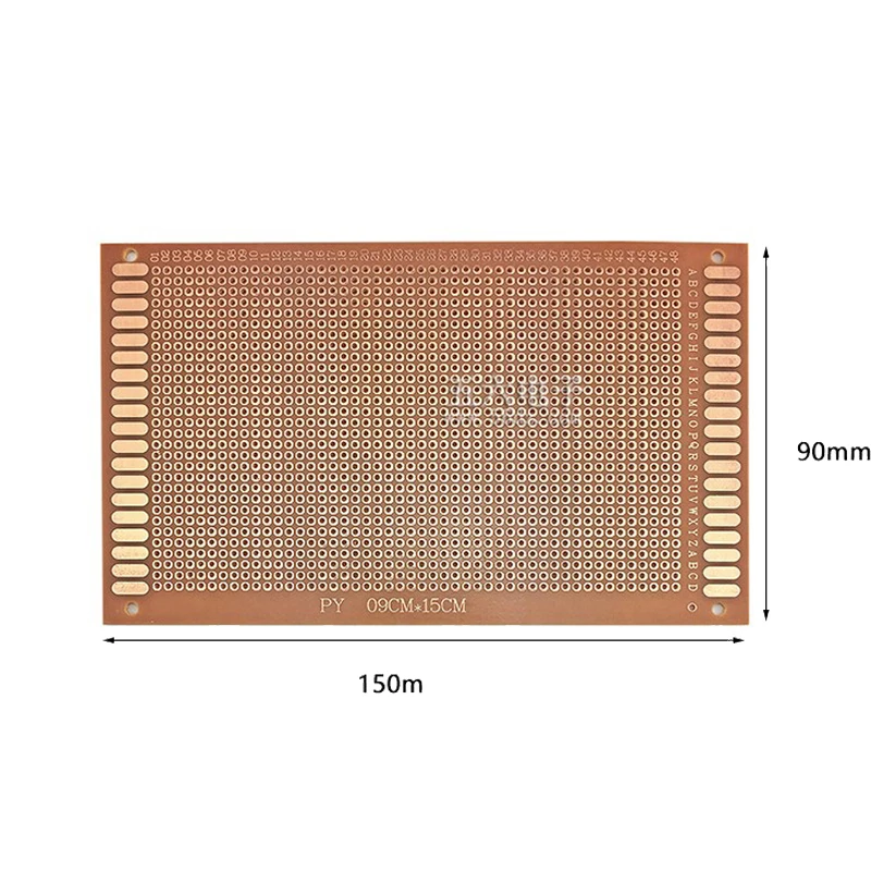 7x9 см 7*9 односторонняя макетная плата, универсальная доска, экспериментальная бакелитовая медная пластина, желтая 5*7 5x7 9x15