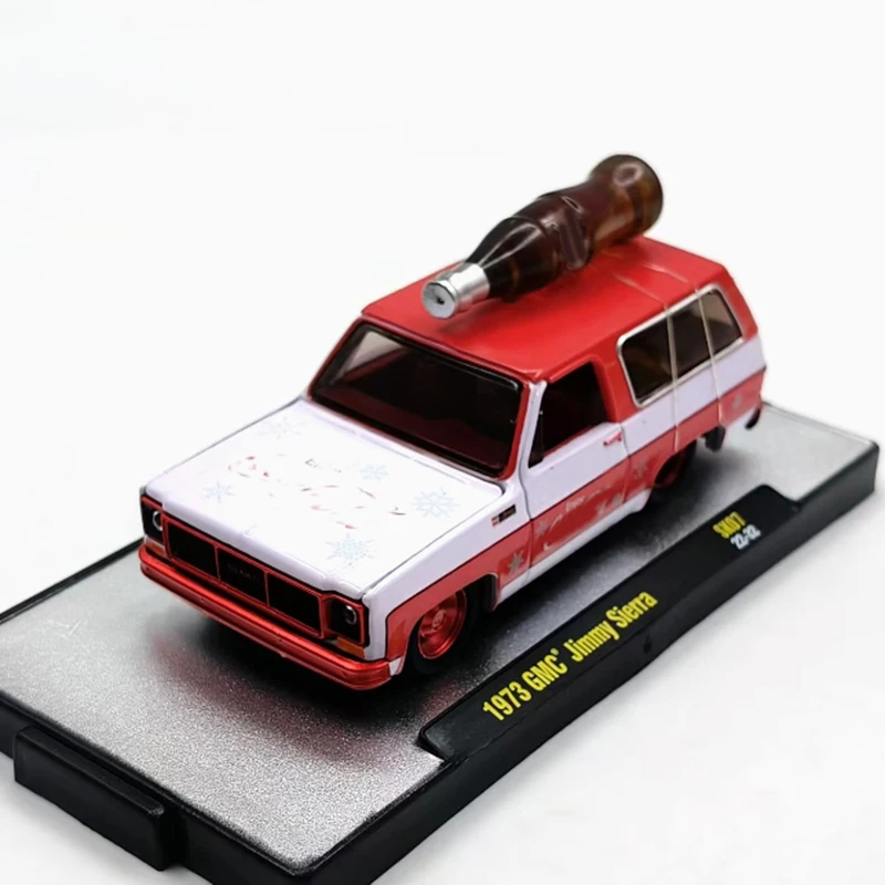

M2 масштаб 1:64 1973, имитация автомобиля из сплава Jimmy Sierra, статическая коллекция, украшенные праздничными игрушками, классический сувенир, подарок