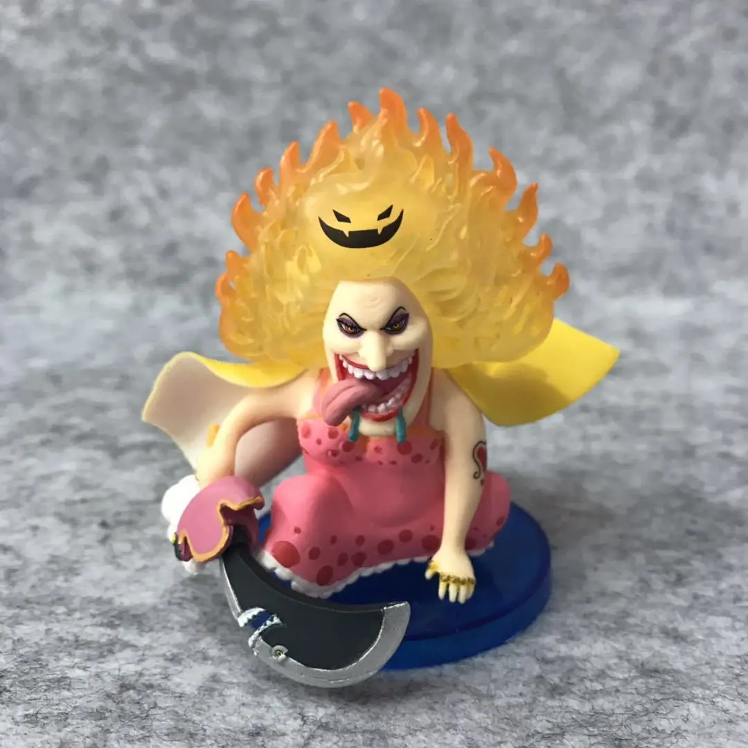 لعبة واحدة من دمى شخصيات كيكة لوفي شارلوت كاتاكوري بيغ موم زيوس كاروت من الكلوريد متعدد الفينيل