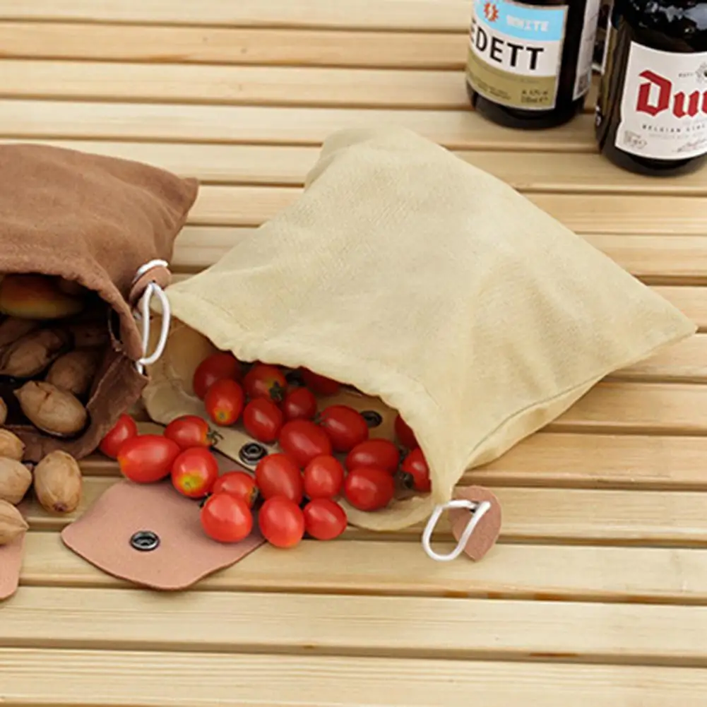 Waterproof  Useful Outdoors Snap Fastening Fruit Picking Bag Easy to Carry Canvas Bag Foldable   Farm Supply