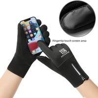 New Polar Fleece Winter Gloves Warm Full Finger Driving Mittens Windproof Coldproof Touch Screen Gloves Girls