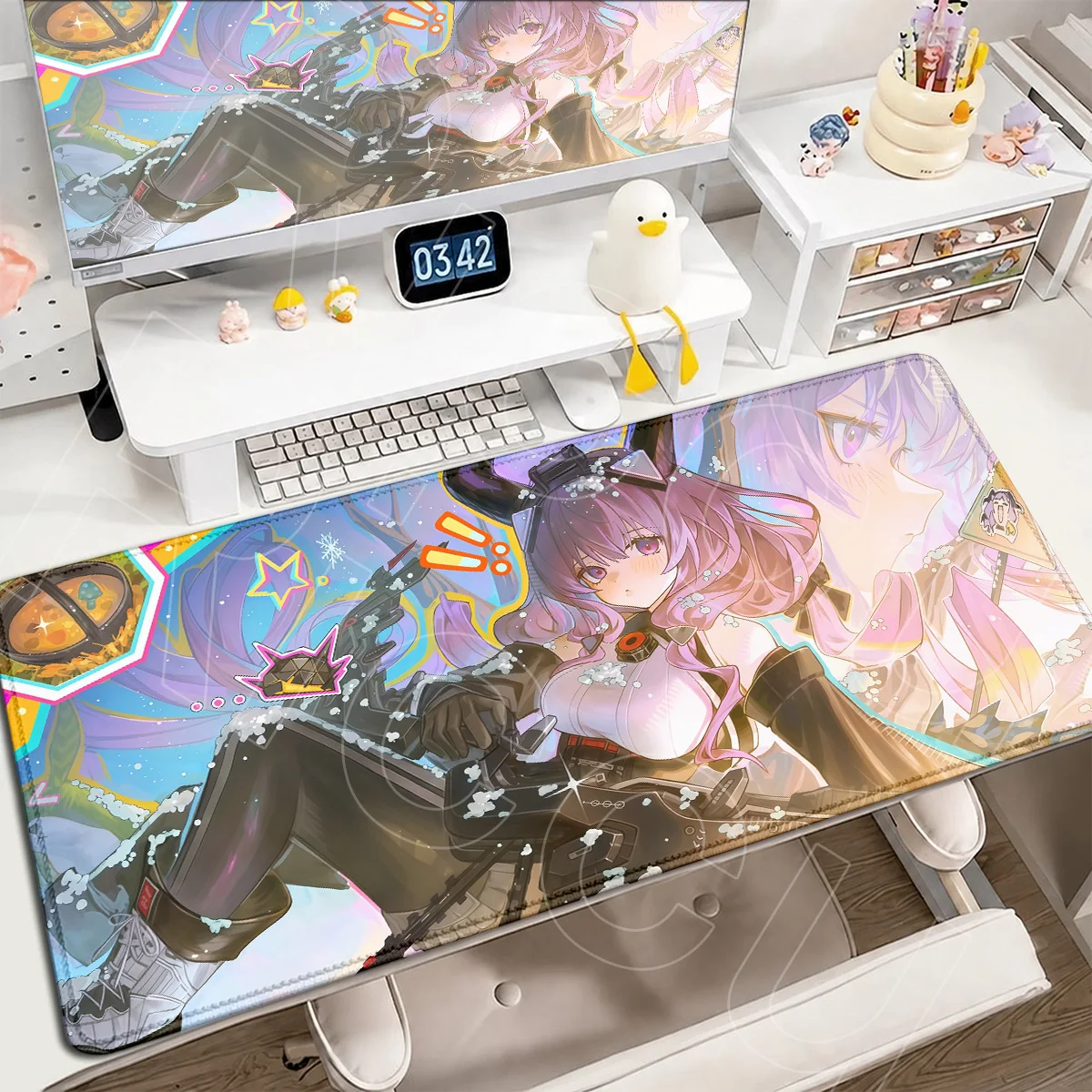 Arknights Endfield Typhoeus Hot Game Mouse Pads HD Printing Office Cabinet Desktop Carpets Large Notebook Keyboard Mat 900x400mm