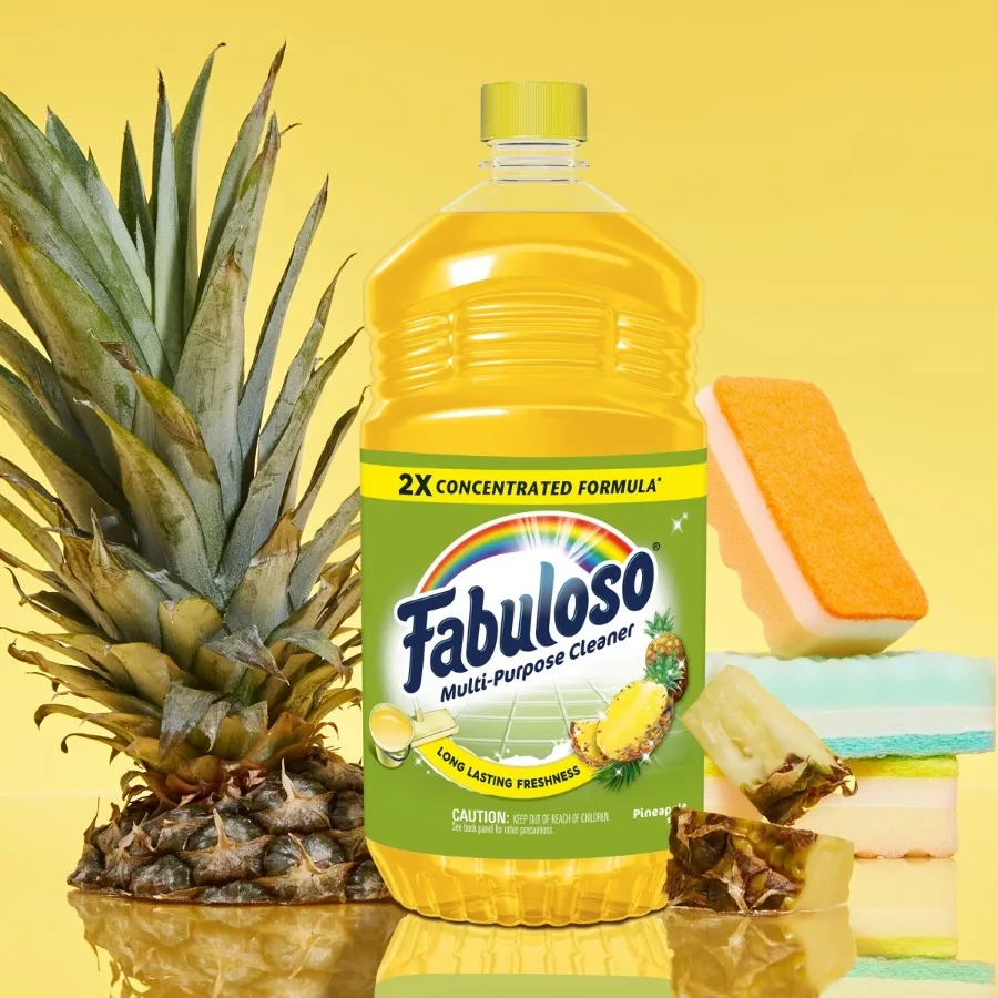 56oz Pineapple Scent All‑Purpose Liquid Cleaner, Multi‑Surface Household Cleaner for Floors, Furniture & Home Surfaces