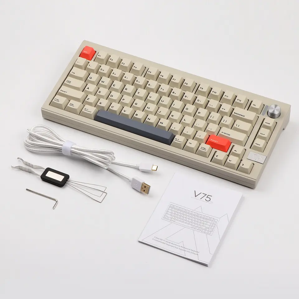 CIDOO V75 PRO メカニカルキーボード S0ebc357480234ed89f2403c965167
