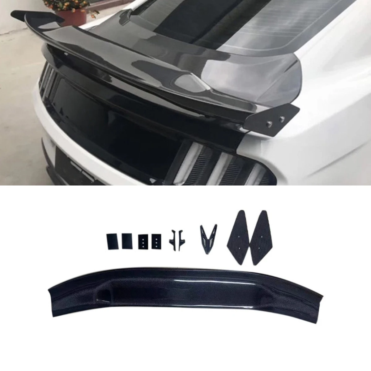 Car Rear Spoiler Wing Roof Spoiler Roof Wing Rear Trunk Spoiler Wing Body Kit For Ford Mustang 2015-2020 Car Accessories
