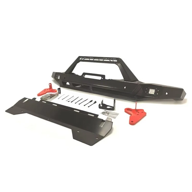 AQTA 4x4 المصد الأمامي للطرق الوعرة مع أضواء LED حماية شريط الثور إطار معدني قصير مصد فولاذي (وينش استبعاد) 2022 جلاديا