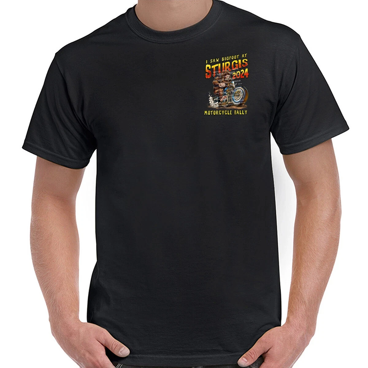 2024 Sturgis Motorcycle Rally Legend of Bigfoot T-Shirt Graphic Printing High-end Luxury Unisex Style Both of Men and Women