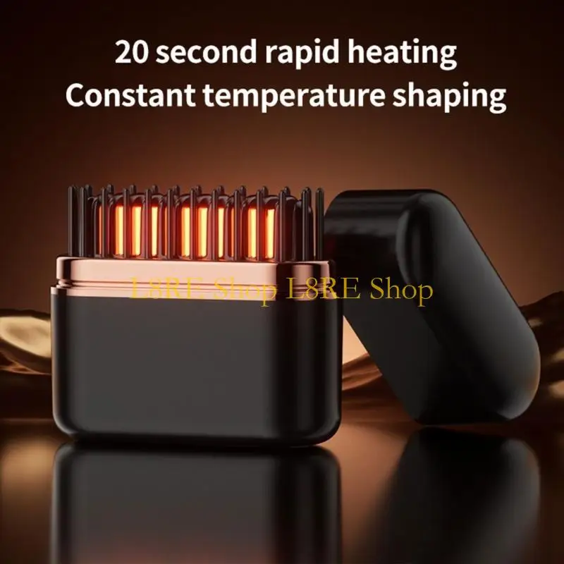 L8re Multifunktional Friseur Frisur Friseur Pinsel Haarglätter Haarglätter Pinsel Curling Eisenkamm Abs Textur