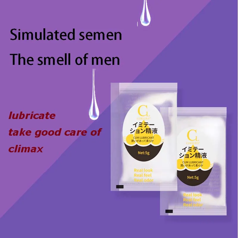 

5/10PCS Simulate Semen Lubricant Water-soluble Lubricant For Women Vagina Anal Lubrication Gel Intimate Sex Toys Adults SM