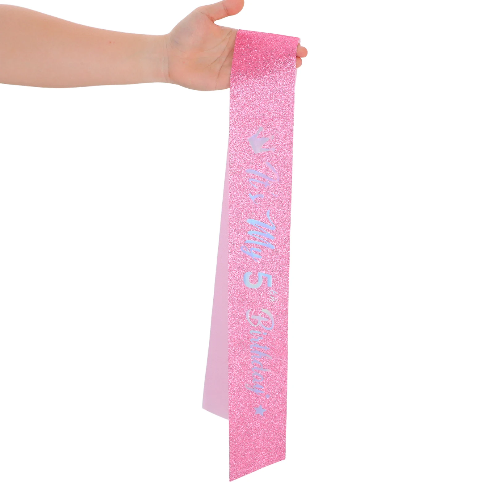 

5 Pcs Princess Birthday Shoulder Strap Dresses Photo Prop Decorate Glitter Cloth Costume for up Party Dress-up