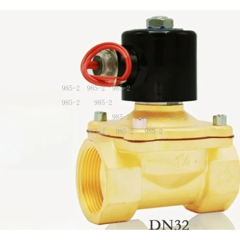 Normally closed brass solenoid valve, 1/2 inch dn32 ac220v electric water control valve for liquid pipeline