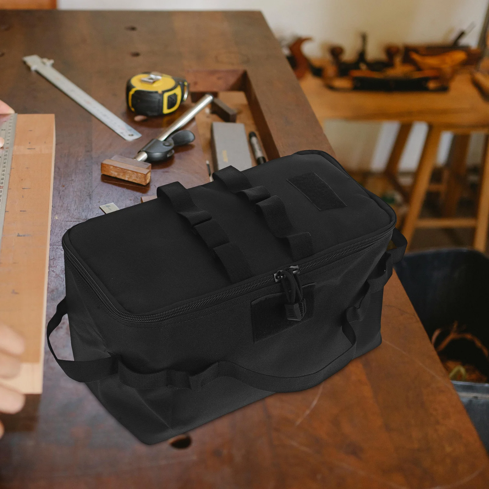 

Multifunctional Tool Organizer Tote Bag Foldable Storage Oxford Cloth Handbag Large Capacity Multiple Compartments For