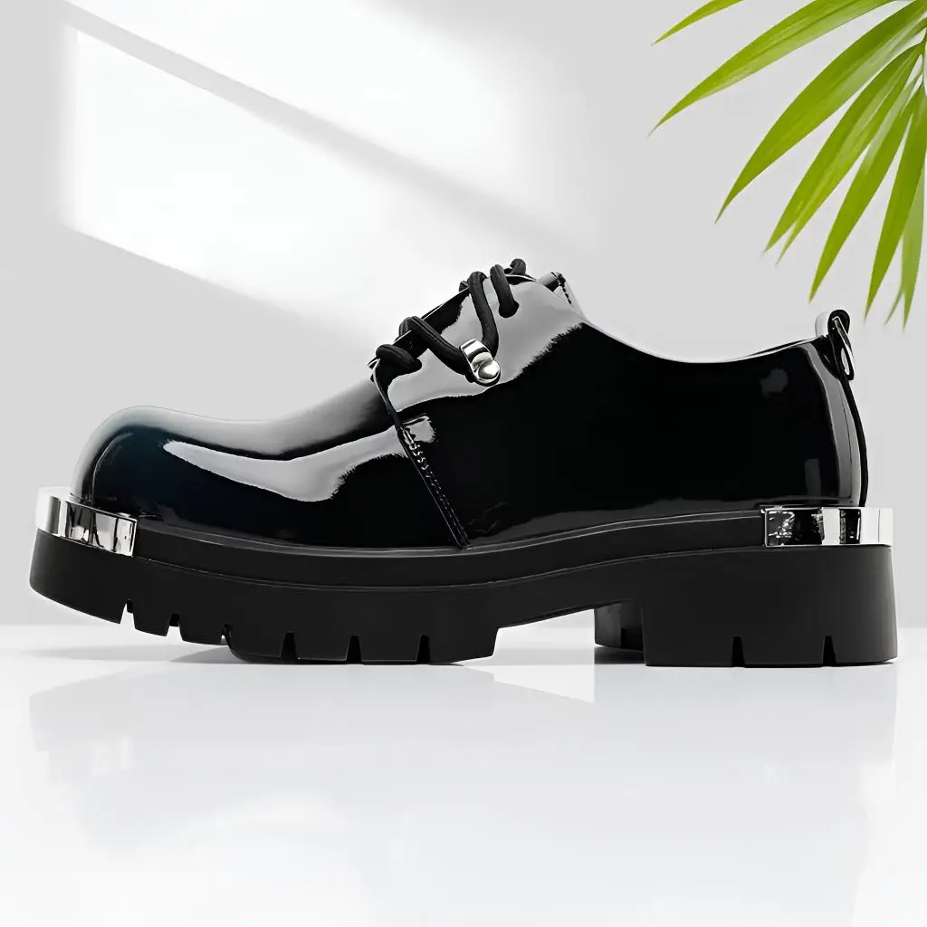 

High Quality Mens Shoes British Style Retro Derby Shoes for Men High-end Platform Casual Mens Shoes Luxury Designer Leather Shoe