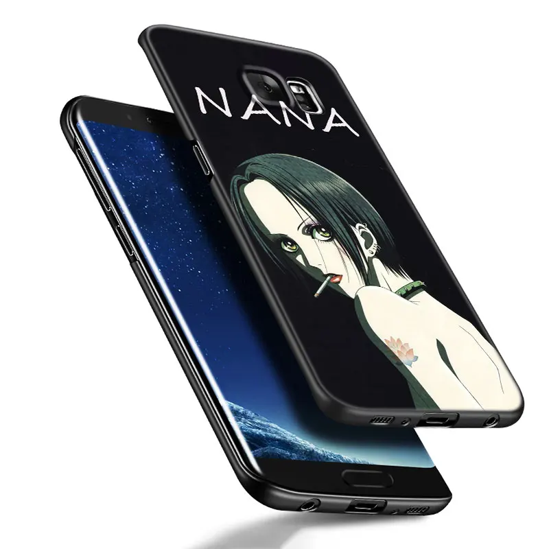 Anime NaNa Osaki Black Silicone Phone Case For Samsung Galaxy S20 S23 FE S21 S22 S24 Plus Ultra