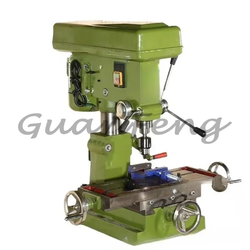 Industrial Multifunctional Benchtop Drill Mill 750W High Power Adjustable Bench Drilling Milling Machine for Workshop