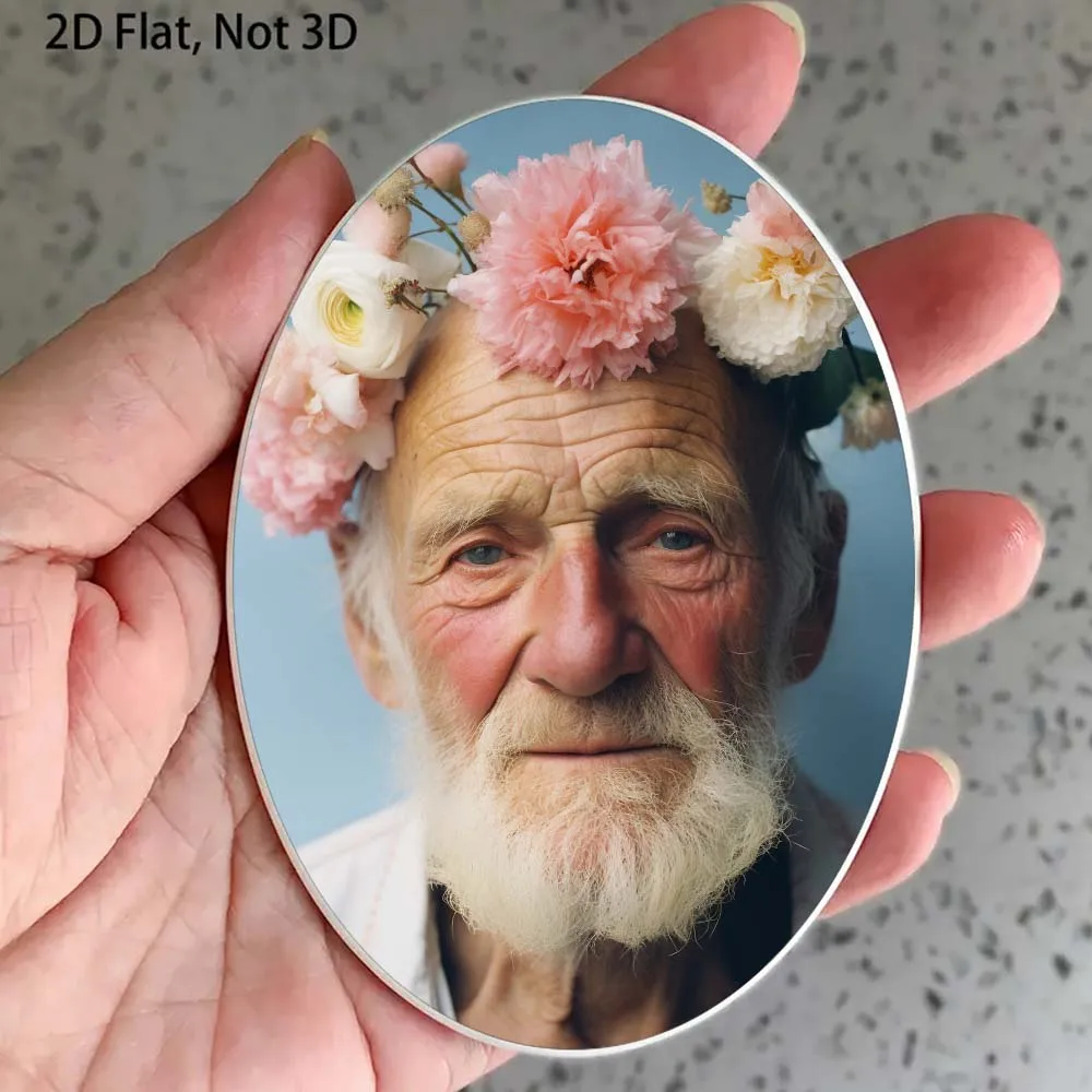 2D Flat Not 3D 1pc Custom Photo Memorial Headstone Tile Memorial Day - Personalized Remembrance Gift Pet Memorial Gift