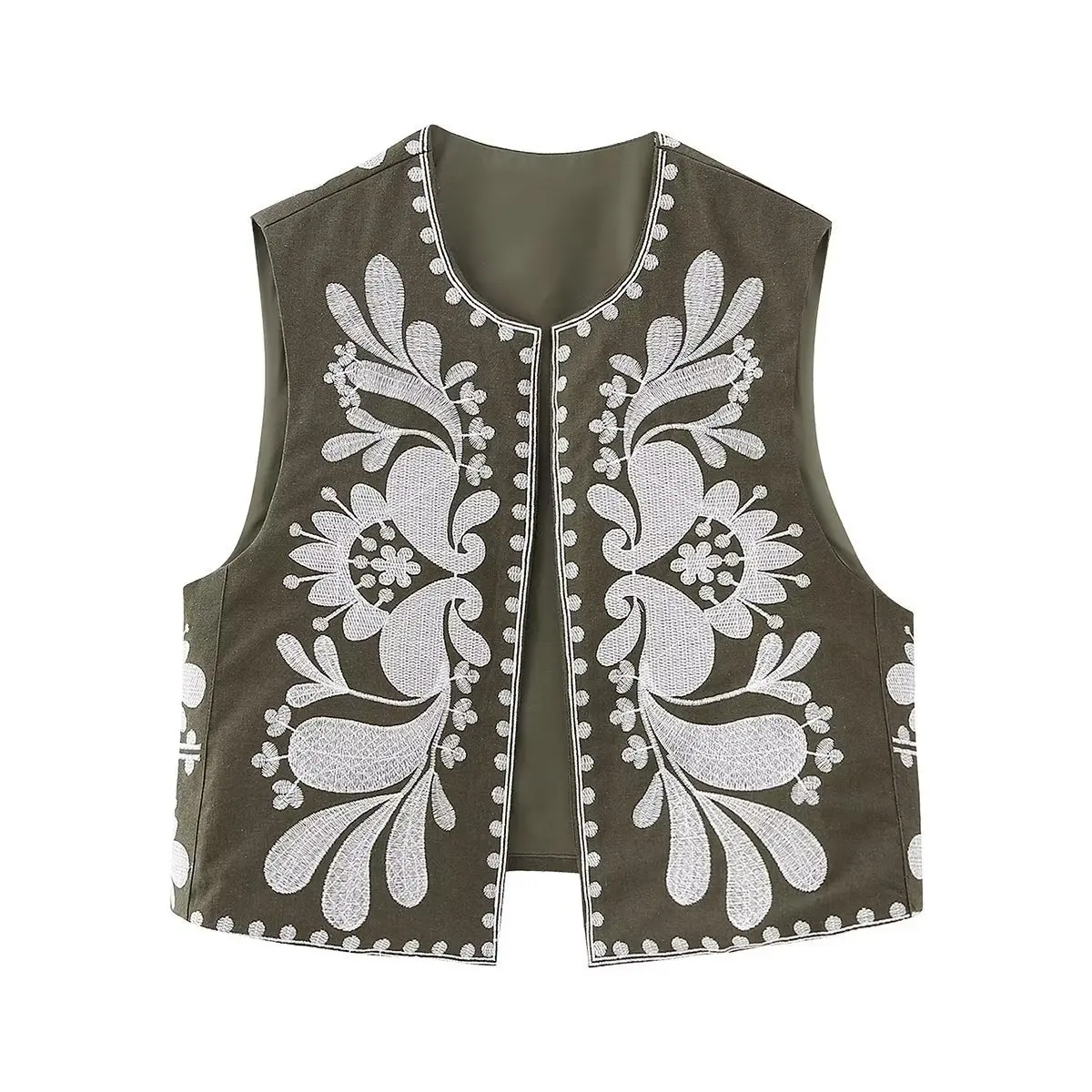 YYAHAHAS Women's Embroidered Vest Top Summer Sleeveless Tank Top Casual Loose Fit Boho Hippie Vest 2026 New
