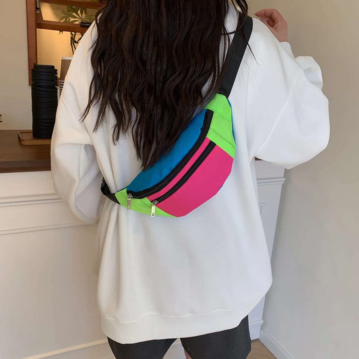 Waist Bag Running Belt Bum Bags Sport Cycling Womens Fanny Pack Wallet Pouch Portable Phone Gym Jogging Cross-Body Pocket