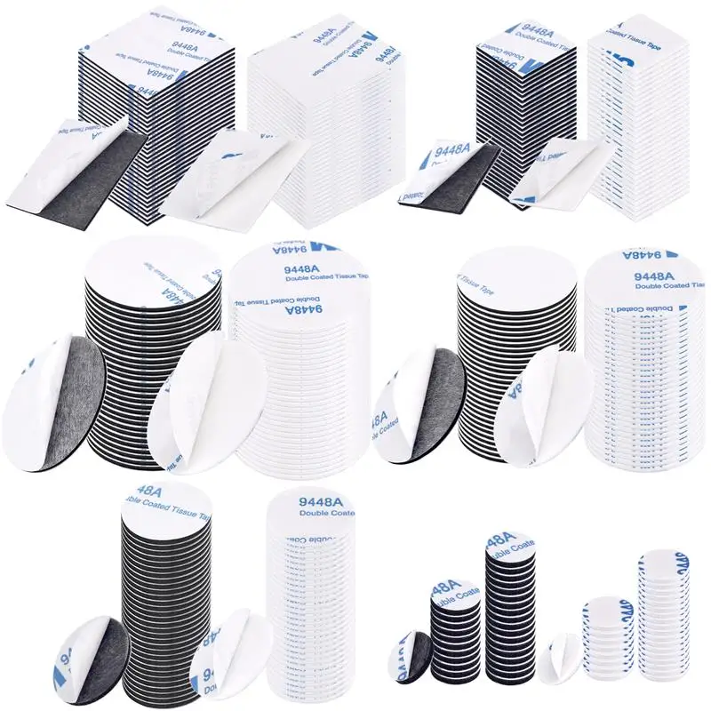 30PCS Double-Sided Adhesive Foam Tape High Viscosity trimmable installation tape suitable for walls, wood, flooring, and plastic