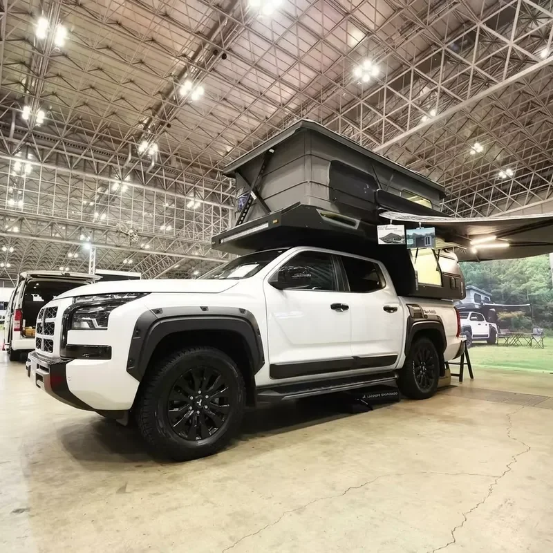 BD CLOUD 2024 Expedition 4x4 Truck Camper Hard Side Popup Camper Box Conversion Kit for Tacoma