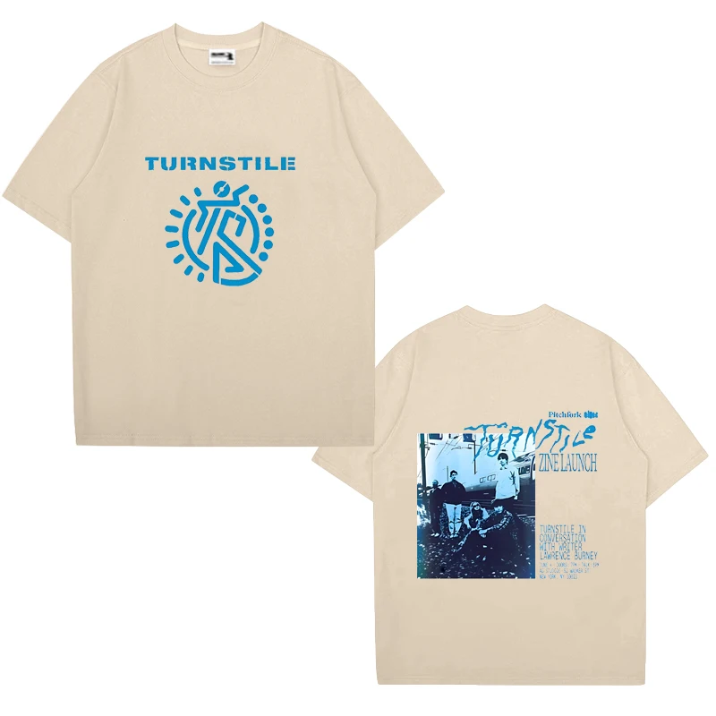 2025 New TURNSTILE Tour Graphic printed short sleeve T-shirts Men Women Fashion Casual Streetwear T shirt Cotton vintage Tops