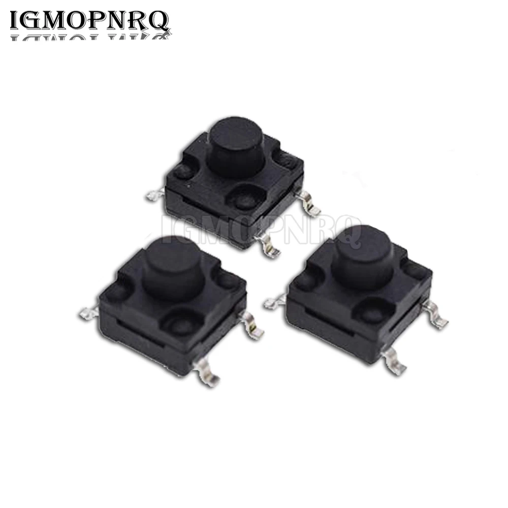 20PCS 6X6 PCB Tactile Tact Mini Push Button Switch 6*6*4.3/5/6/7/8mm  SMD 4pin Micro Waterproof Switch 6x6*4.3mm/5mm/6mm/7mm/8mm