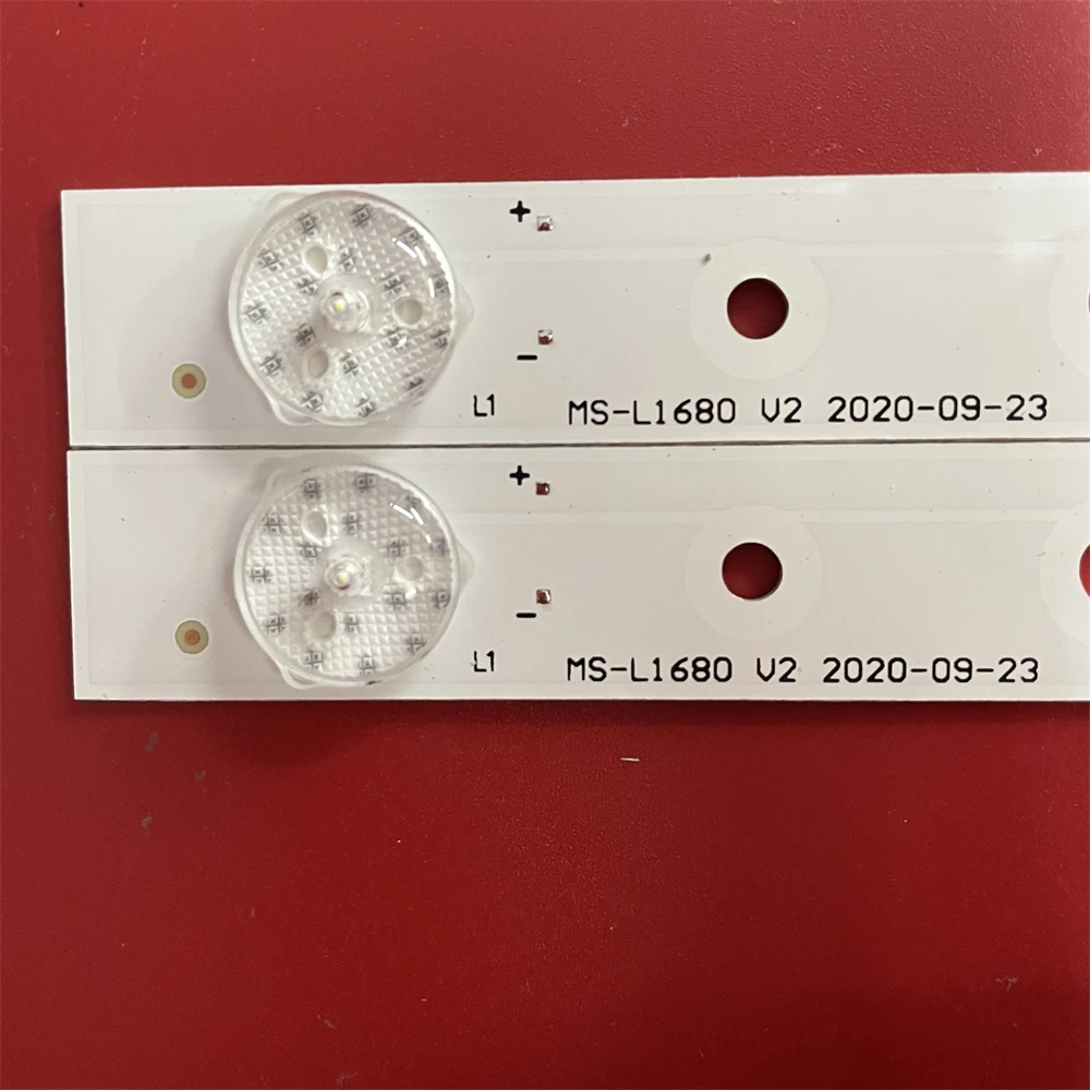 2 قطعة/المجموعة LED شريط إضاءة خلفي MS-L1680 V2 24D3006V2W4C1B41618M0 MS-L1628 V3 415 مللي متر 4 المصابيح