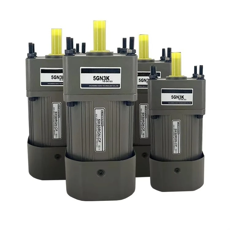 6W-250W Micro AC Gear Motor with Gearbox 220V/380V Single Phase Fixed Speed Control Geard Motor for Customizable Automation
