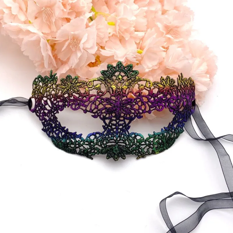 Máscaras de encaje Sexy para mujer, máscara de media cara de princesa para fiesta, Carnaval, mascarada, disfraz de mujer adulta, ojos divertidos,