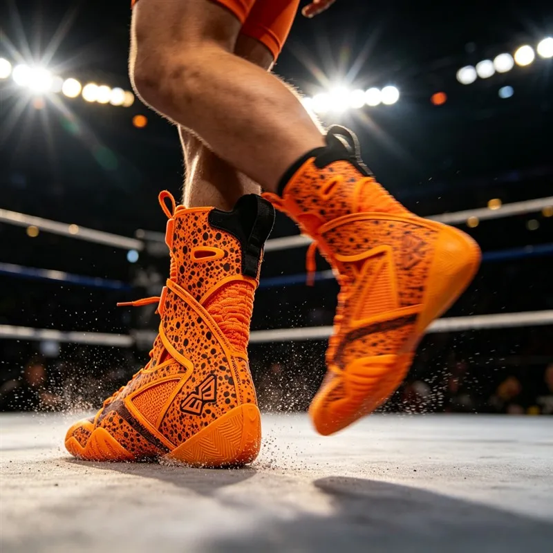 Professional Men Wrestling Boots Non-Slip Boxing Sneakers for Men Top Quality Men Fighting Shoes High Top Man Gym Training Shoe