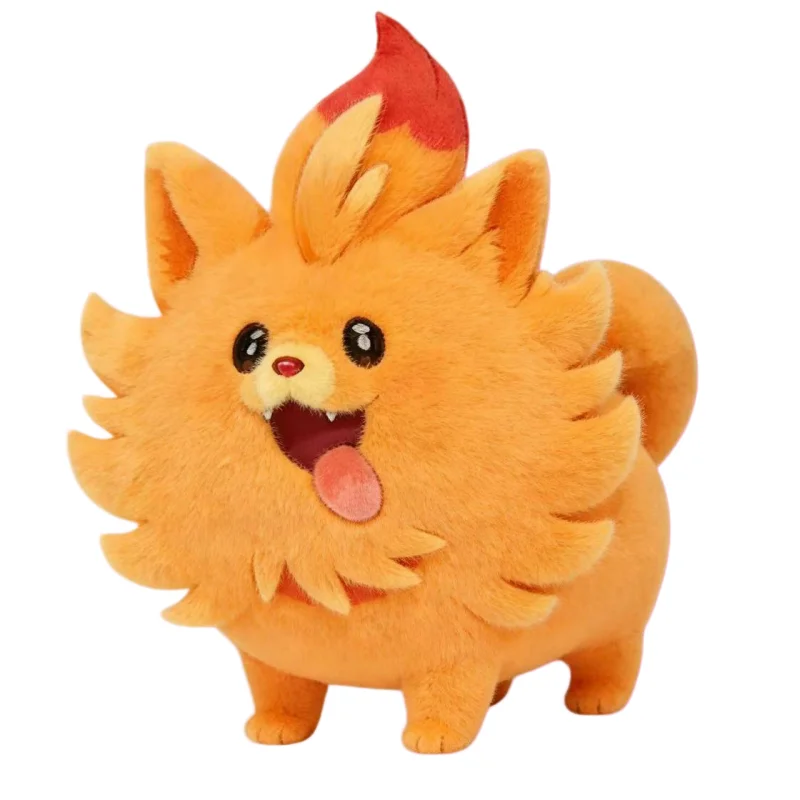 

25cm Pocket Monsters Wind/Waves Pombon Dog Plush Doll Cute Stuffed Plushie Toys Anime Game Accessories Kawaii Girl Gift