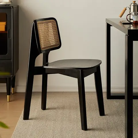 （VIP2）Balcony Restaurant Chair Solid Wood Leisure Chair