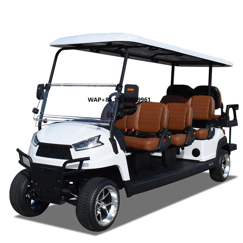Off-Road 6+2 8 Seater Electric Golf Carts Cheap Price Buggy Car Chinese Club Golf Cart